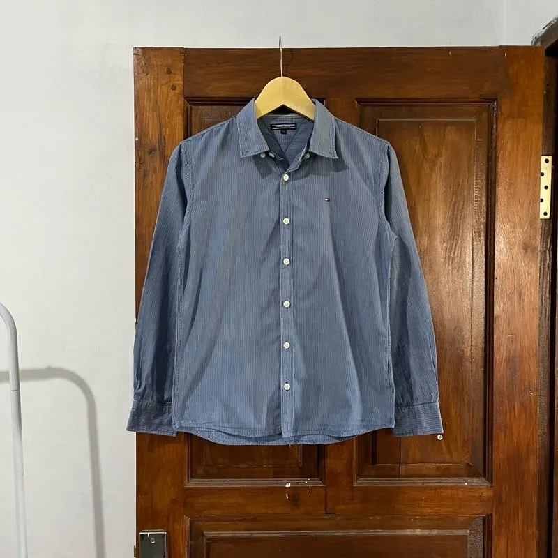 [XS-S Man/ S-M Woman] Tommy Hilfiger Stripped Cotton Shirt L photo 1