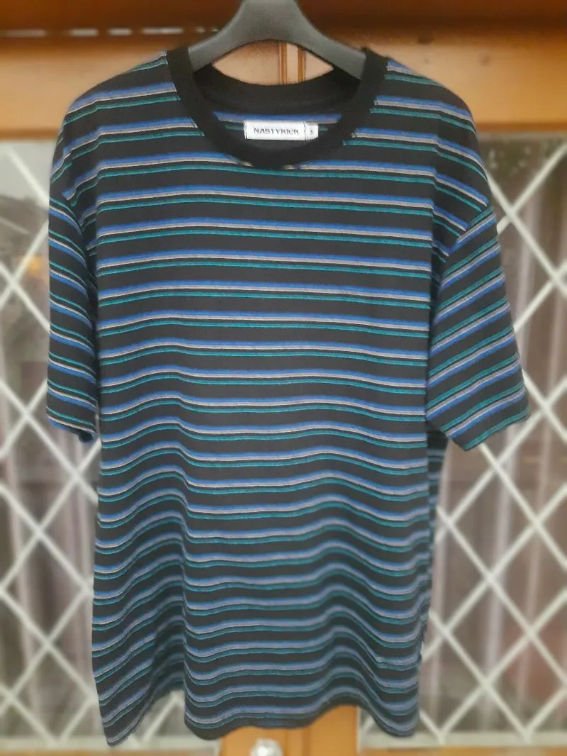 Kaos Stripes Salur Nasty Kick korea photo 1