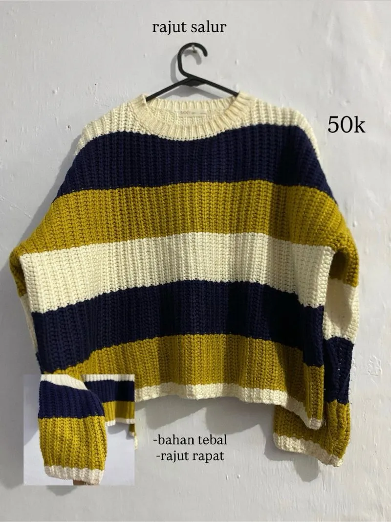 sweater rajut tebal photo 1