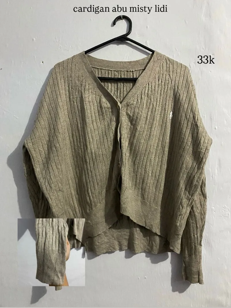 cardigan lidi abu abu photo 1