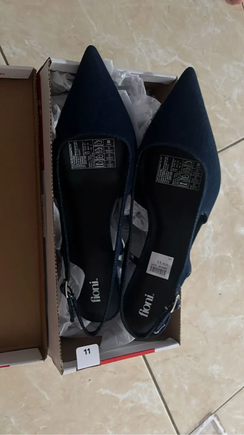 Payless Fioni Womens Anniki Slingback Heels Dark Blue