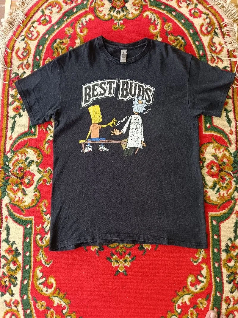 best buds simpsons & rick photo 1