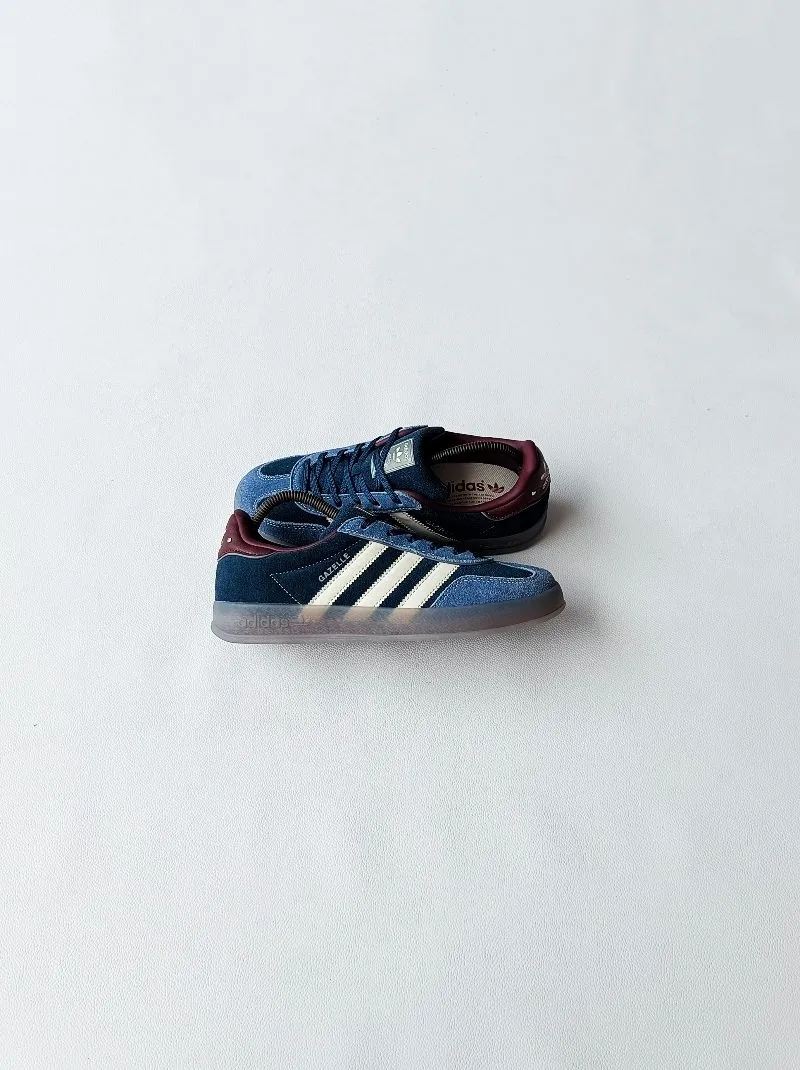 Adidas Gazelle Indoor Crew Navy Burgundy Metallic Off White  photo 1