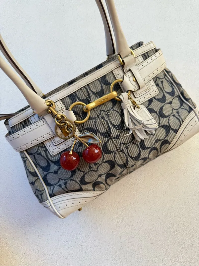 Vintage Coach Hampton Denim shoulder bag Y2k authentic - Preloved