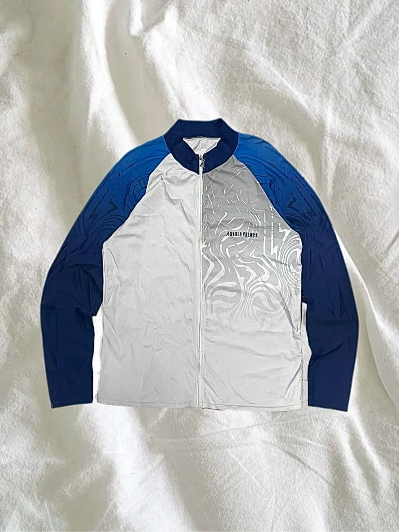 Arnold Palmer Grunge Indie Sweatshirt Pria white blue photo 1