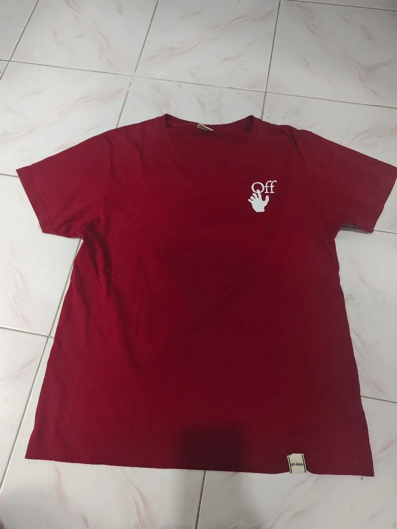 baju kaos Off white original  seri NIKE AIR size S photo 1
