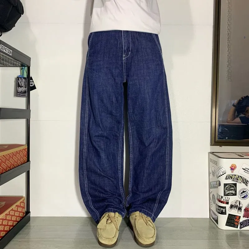 [LONDONFLAT] Baggy Jeans BlueRaw Indigo⛓️‍💥 photo 1