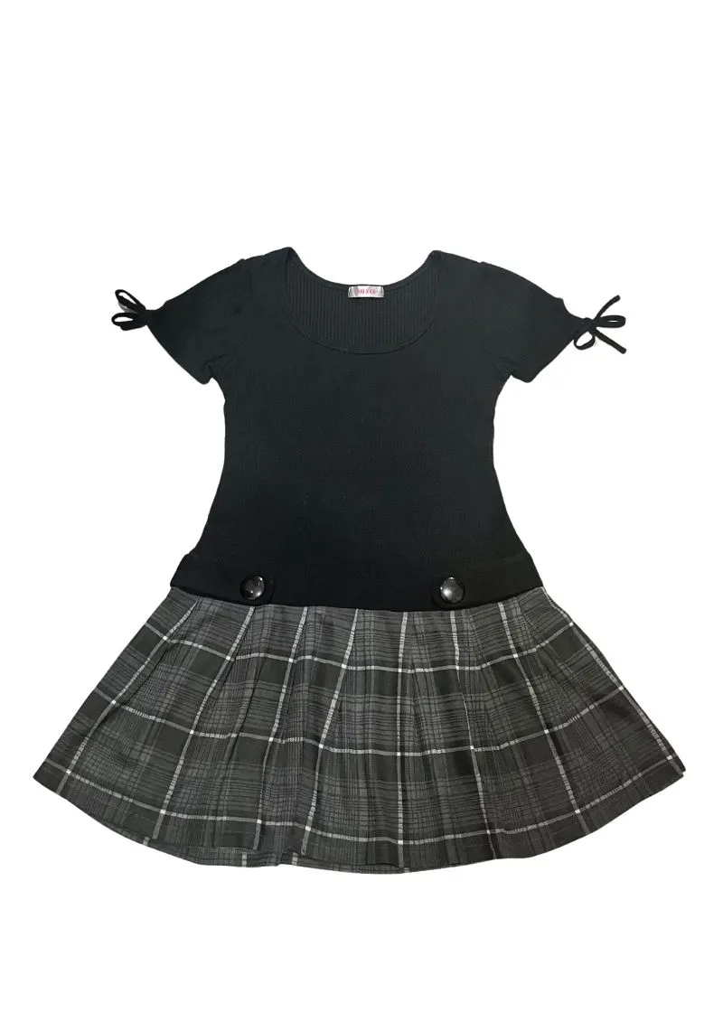Mini casual dress CHU XXX hitam, abu photo 1