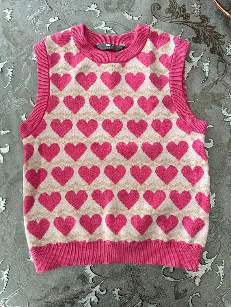 Casual Vest Kids white pink photo 1