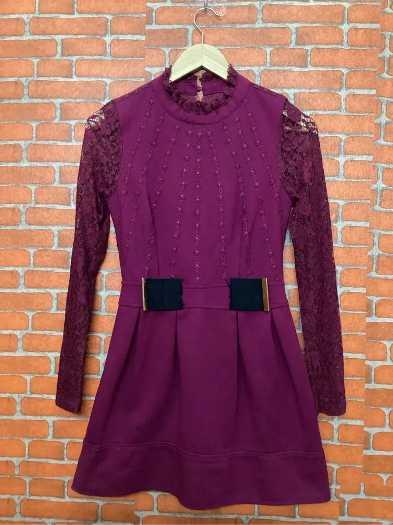 Dress brokat kombinasi size M photo 1