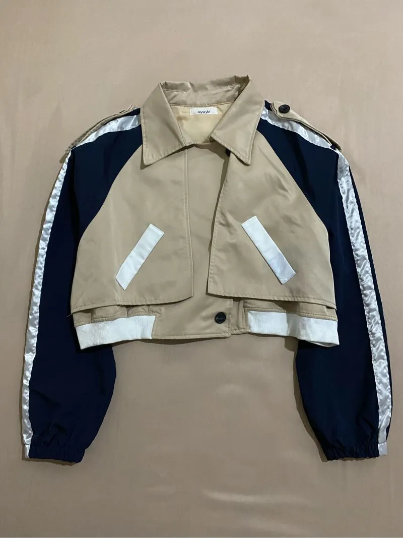 JAKET CROP PARASUT  photo 1
