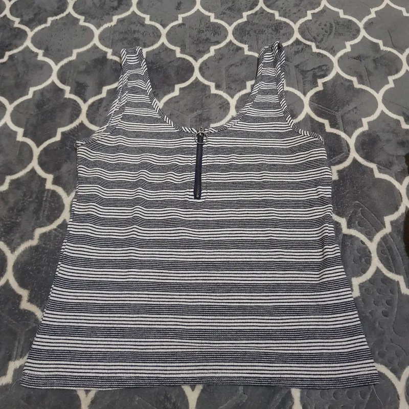 Cotton On Casual Bandeau top Wanita white black gray photo 1