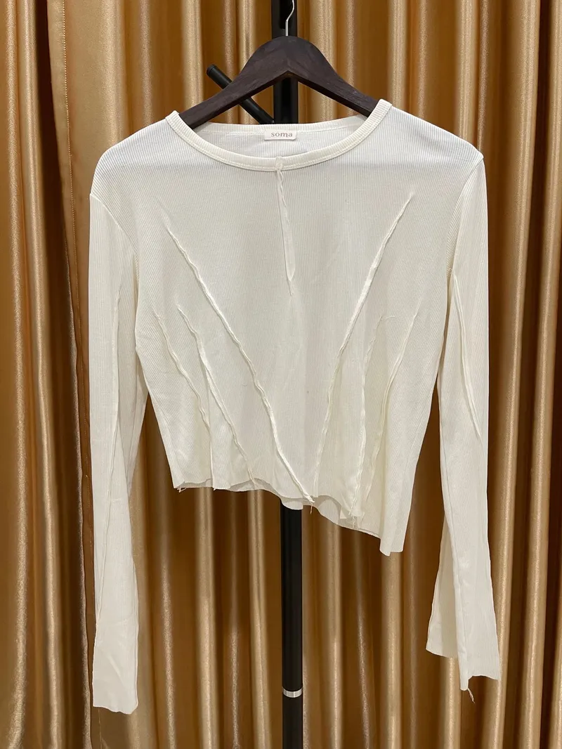 Soma Streetwear Casual Crop top Wanita tan photo 1