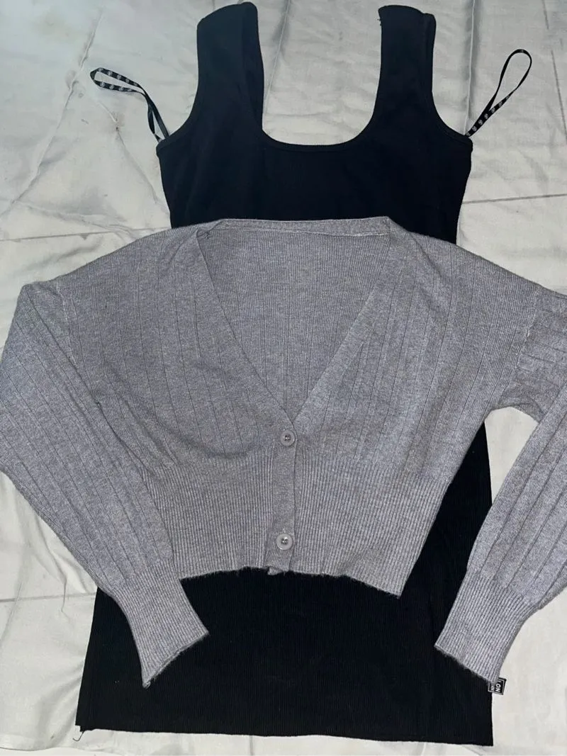 Loon Duun black dress & grey cardigan (take all) photo 1