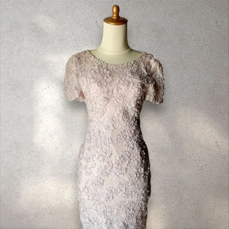Vintage Luxury Prom dress Wanita pink photo 1