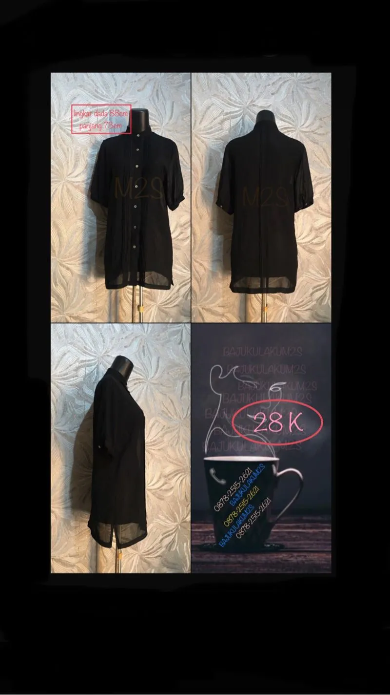 kemeja hitam photo 1