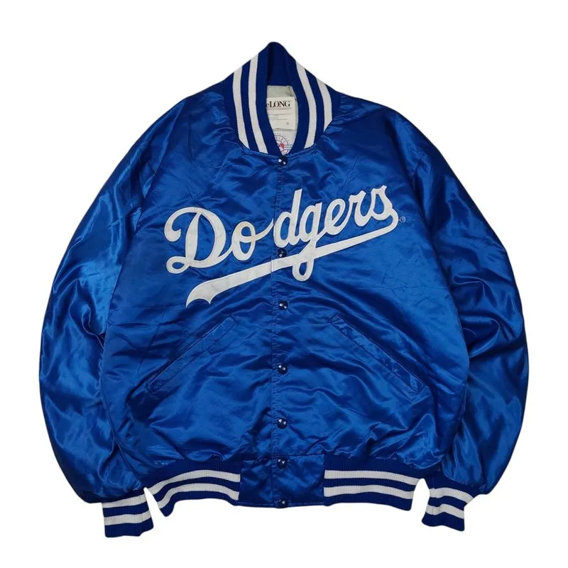 Vintage Delong x Los Angeles Dodgers Varsity Baseball Jacket photo 1
