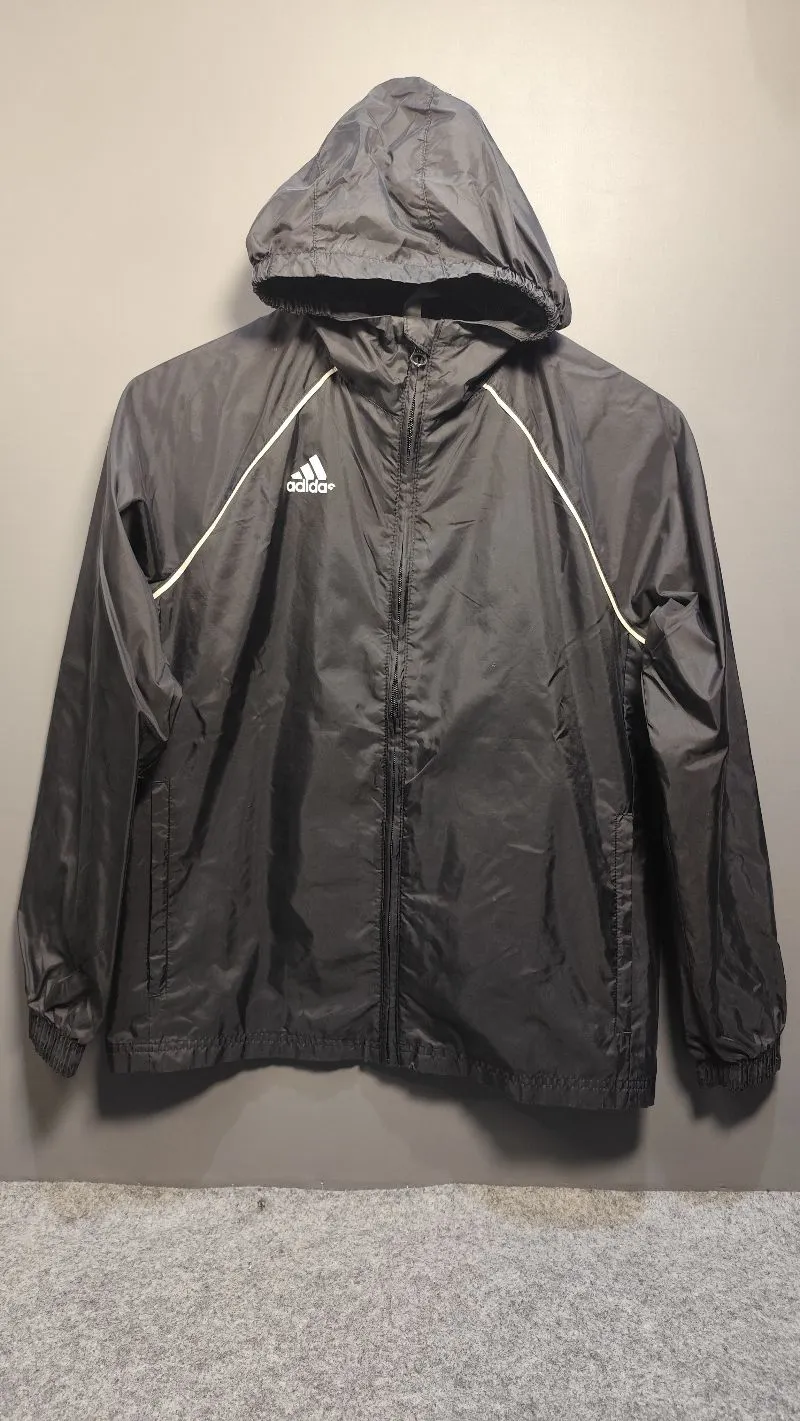 Jaket Adidas Hitam Remaja Unisex Original Ukuran 150 Impor Preloved