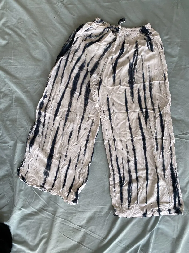 Long pants celana panjang blue white biru putih photo 1