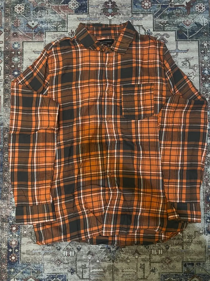 Cotton On Casual Biker Casual shirt Pria orange photo 1
