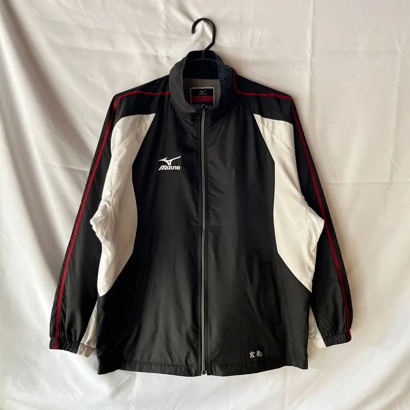 Mizuno Streetwear Sportswear Track jacket Pria white black photo 1