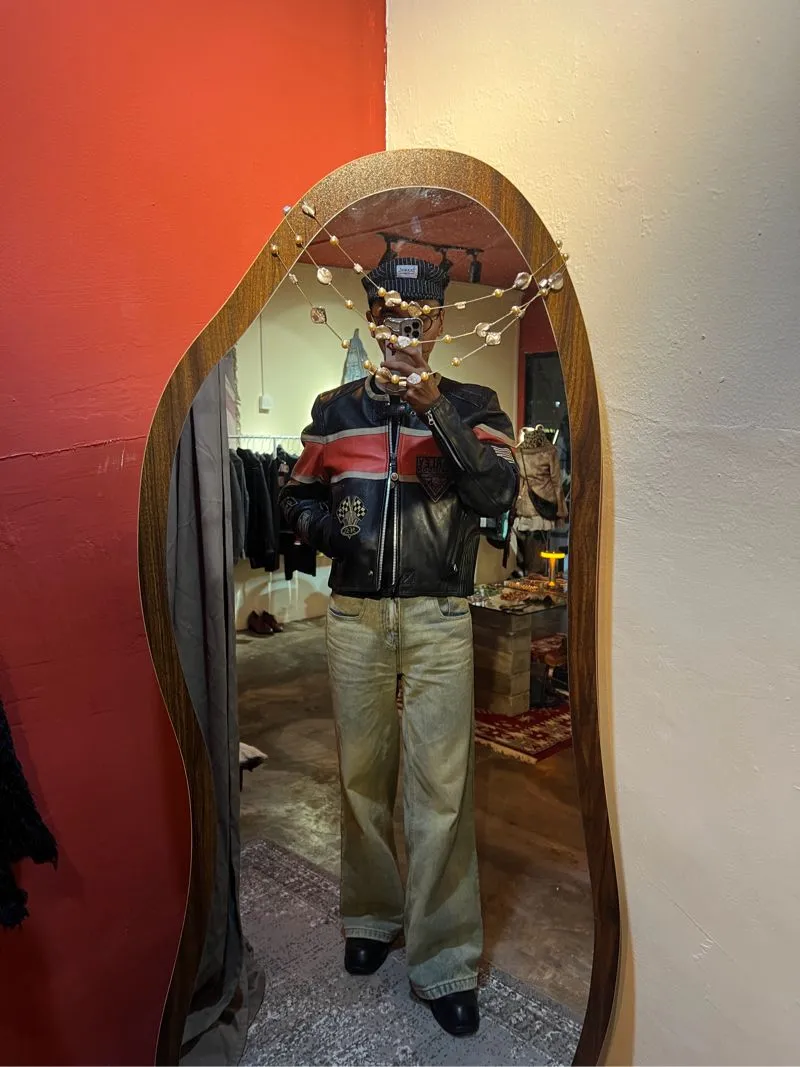 1993 Harley Davidson racing leather jacket photo 1