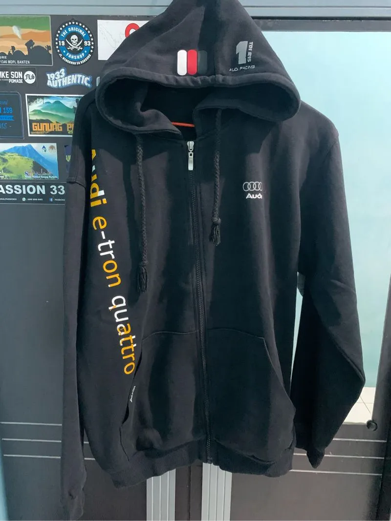 Hoodie Zipper Audi Fashion Branded photo 1