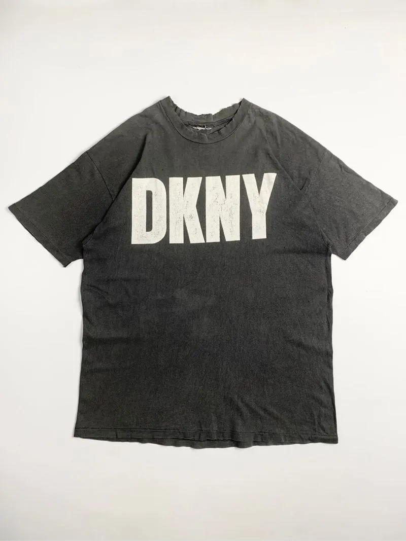 Y2k DKNY Vintage Tee With Big Logo Single Stich photo 1