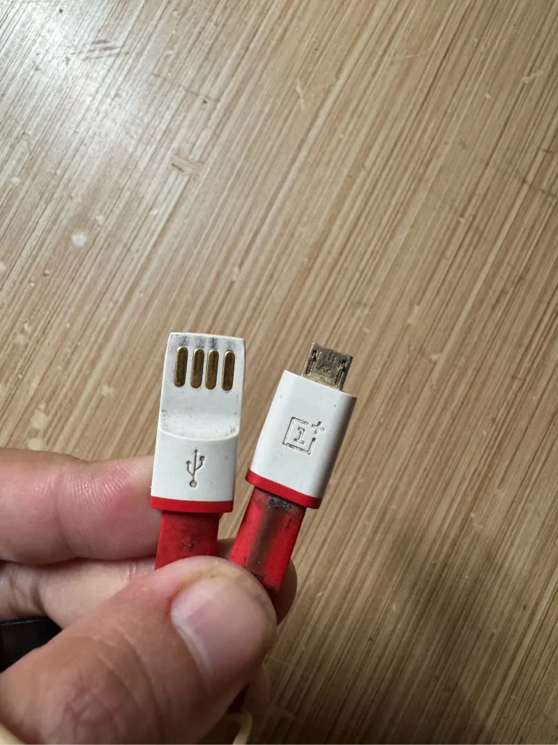 Kabel Micro USB Charger Cas OnePlus Copotan Versi Original photo 1