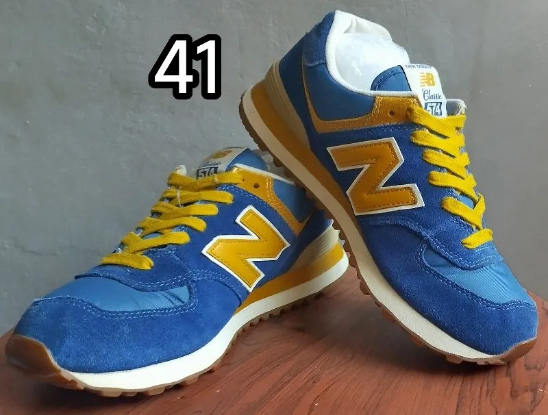 New Balance 574 Classic yellow blue. Size 41 photo 1