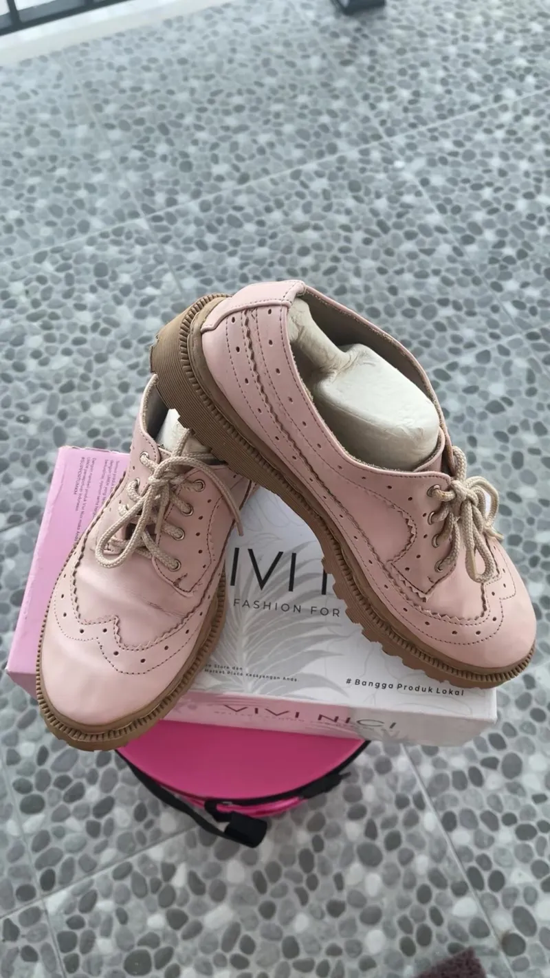 Coquette Casual Ankle boots Wanita pink Preloved