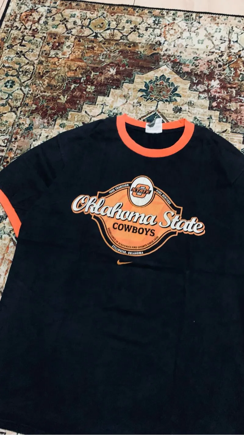 Tshirt Ringer Nike Oklahoma Black photo 1