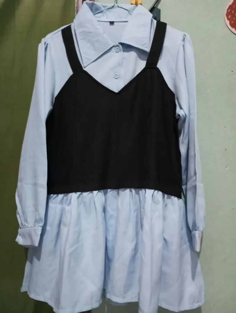Casual Blouse Wanita blue photo 1