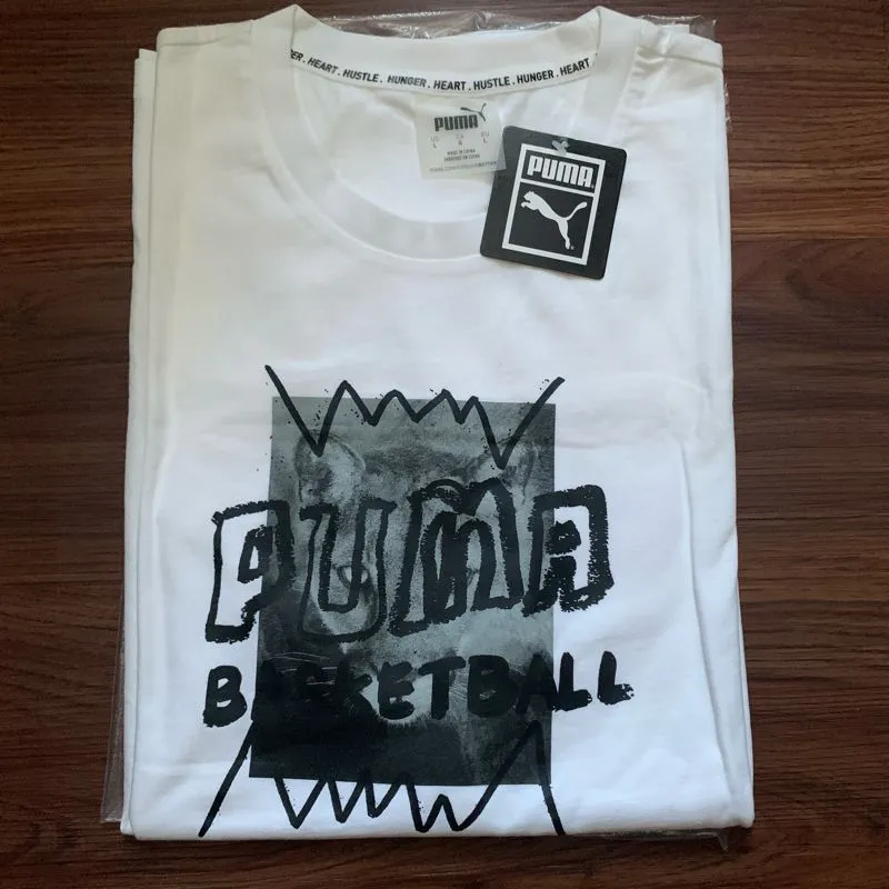 Kaos Puma Hoops Street Tee White Original photo 1