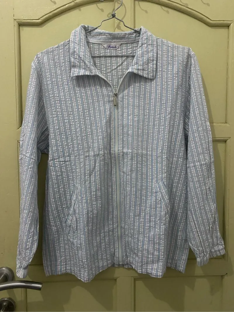 Kemeja Salur Sleting photo 1