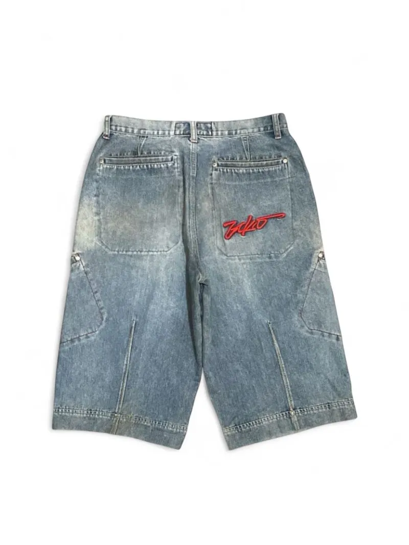 Y2K ECKO 72 Baggy blue jeans short jorts photo 1