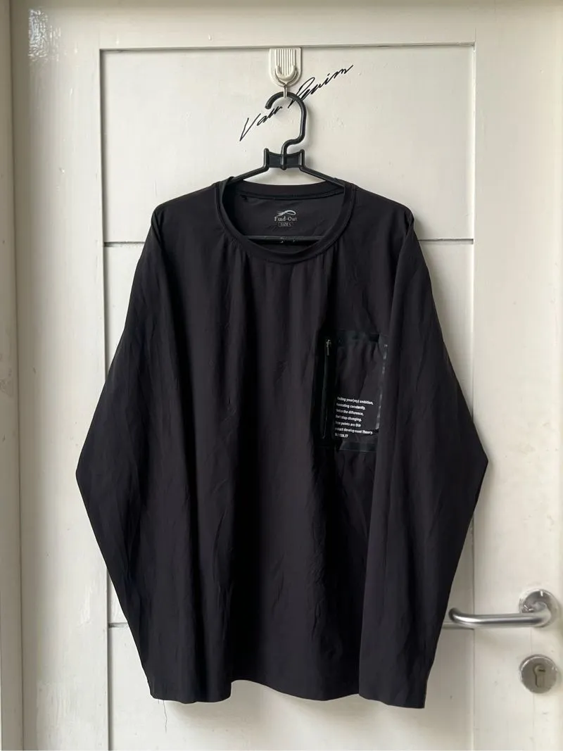 FIND OUT Black Long Sleeve T-shirt photo 1