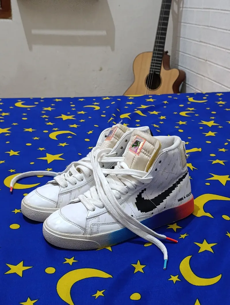 Nike Streetwear Casual Sneakers Pria multicolor white photo 1