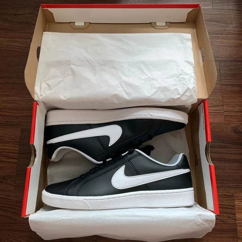 Sepatu Nike Court Royale Black White Original | Baru photo 1