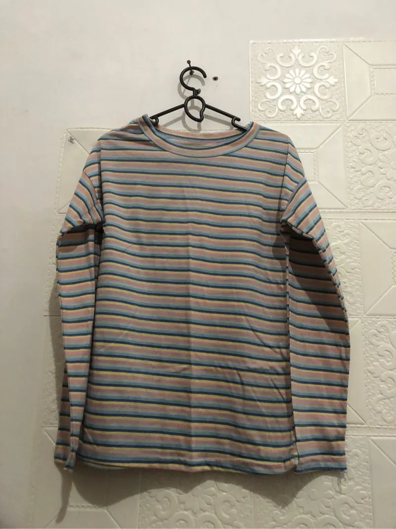 T-shirt Longsleeve Rainbow Candy Color photo 1