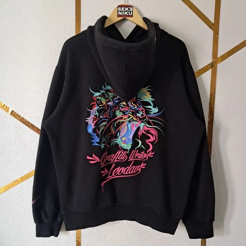 Hoodie ARTIST WEAR x LEODAV Backit full bordir bahan fleece photo 1