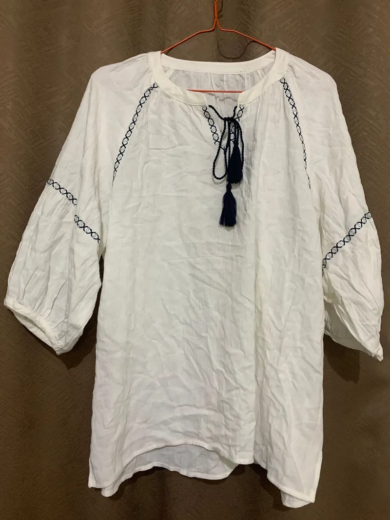 Casual Blouse Wanita white photo 1
