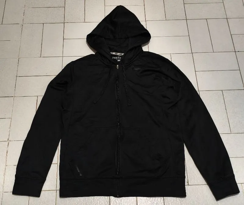 Jaket Sport Hoodie Zip Nike Therma Fit Hitam photo 1