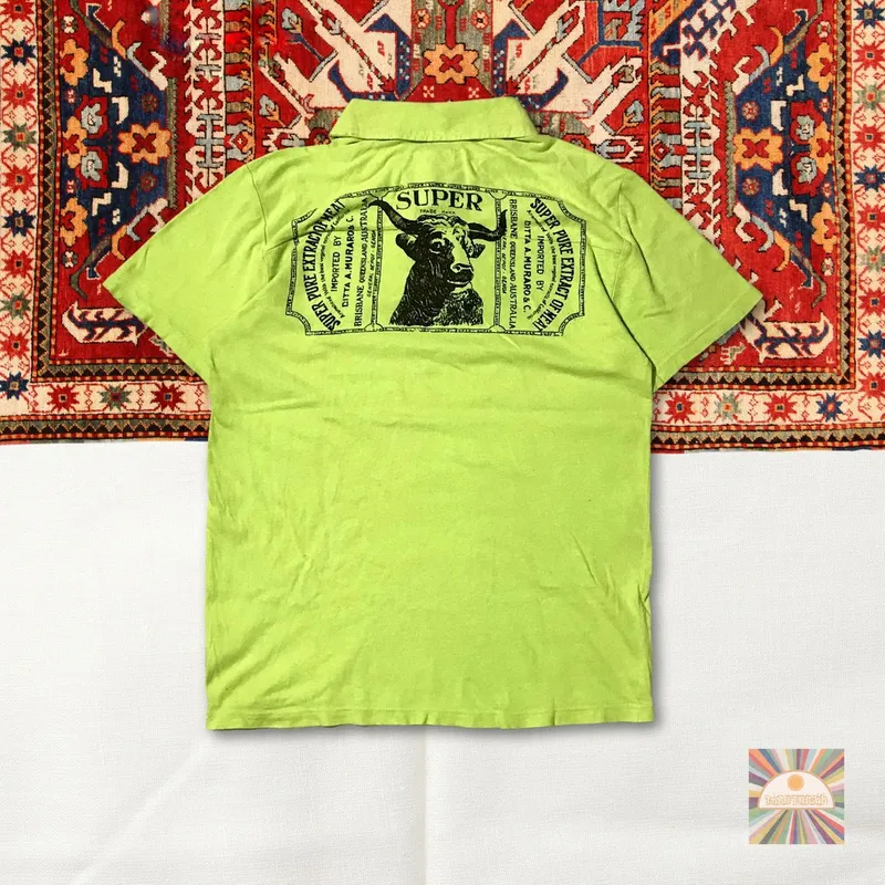 Streetwear Skater Polo shirt Pria green photo 1