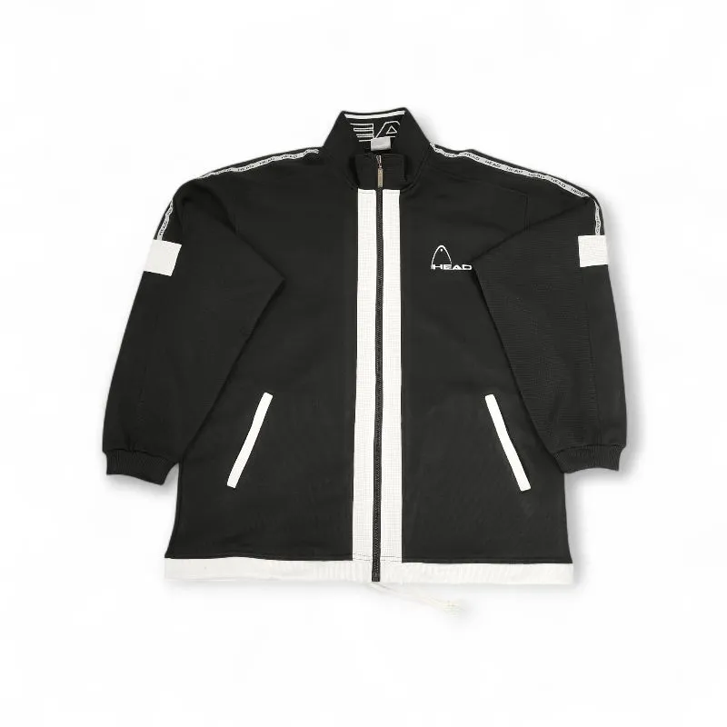 Jaket Tracktop Vintage Head Warna Basic Hitam Putih Taped photo 1