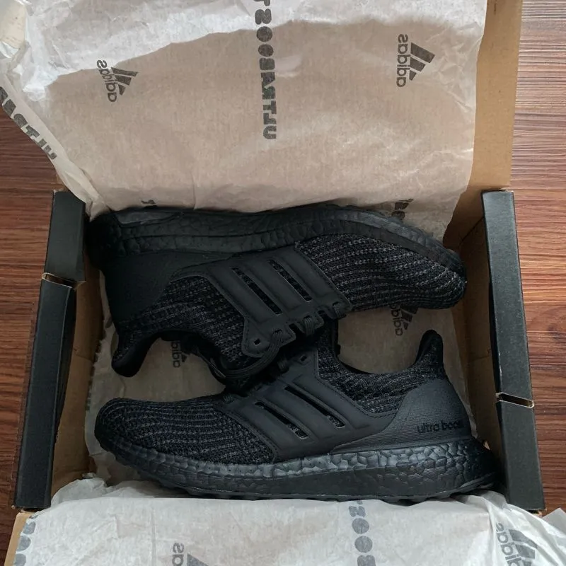 Sepatu Adidas Ultraboost 4 DNA Core Black Original | Rare  photo 1