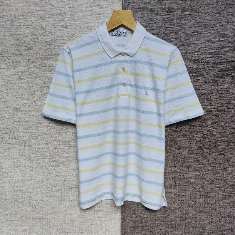 Kaos polo shirt Burberrys Striped colour white Size M photo 1