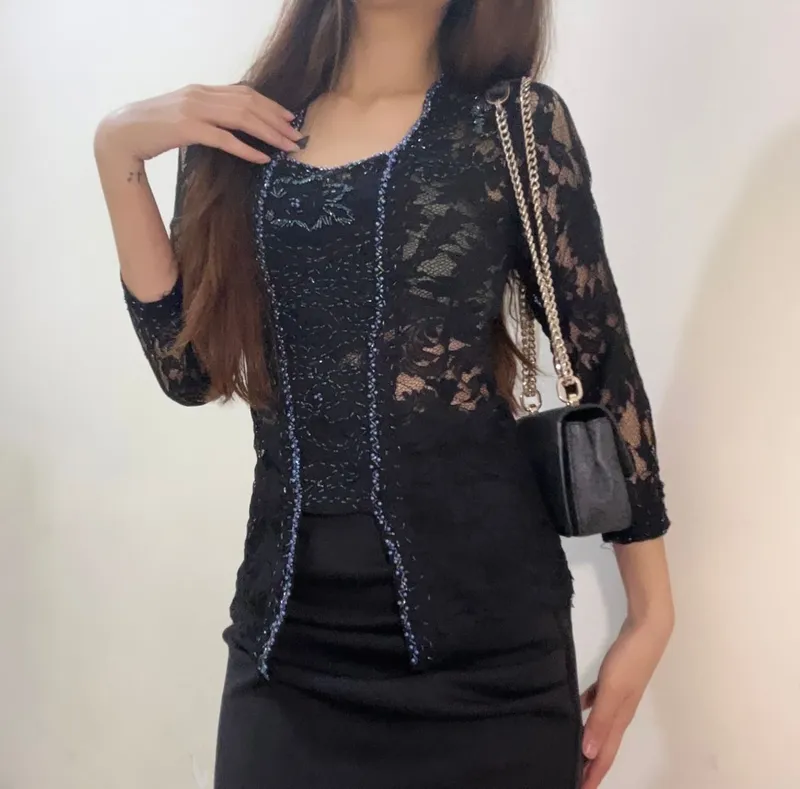Luxury Casual Prom dress Wanita navy black photo 1