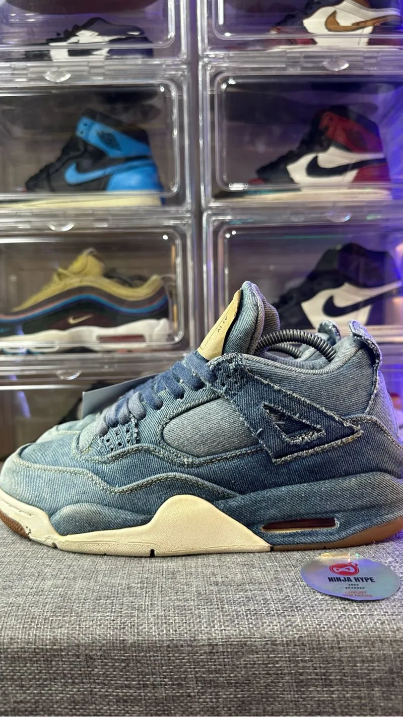 AIR JORDAN RETRO 4 X LEVIS BLUE ,  AIR JORDAN RETRO 4 X LIVE photo 1