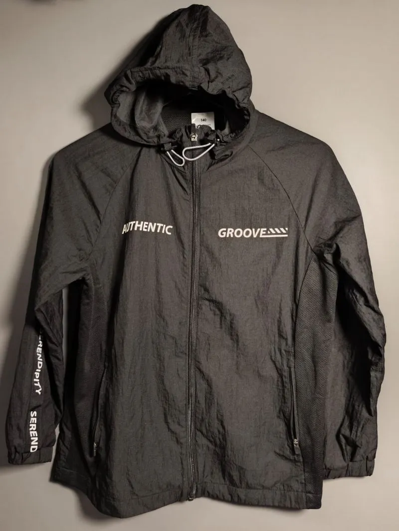 Jaket Hangten Teens Hoodie Anti Air Hitam Authentic Groove  photo 1